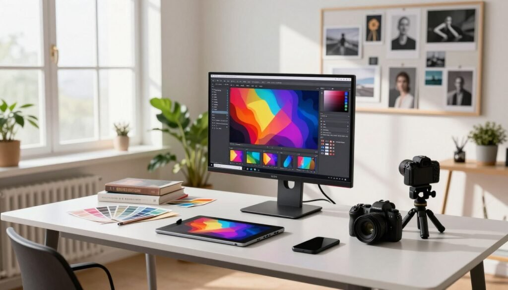 outils conception graphique production vidéo