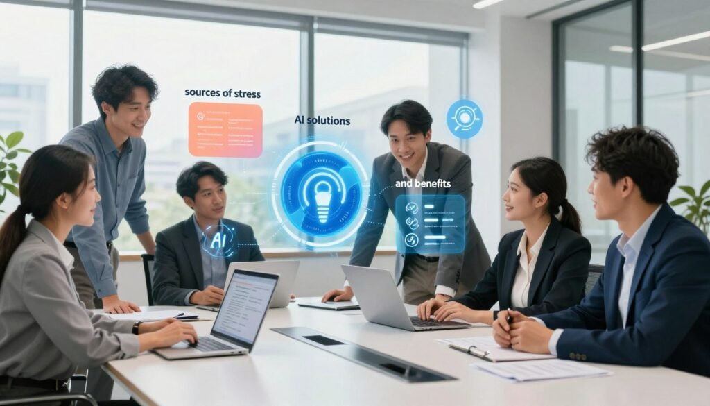 tableau solutions IA stress professionnel