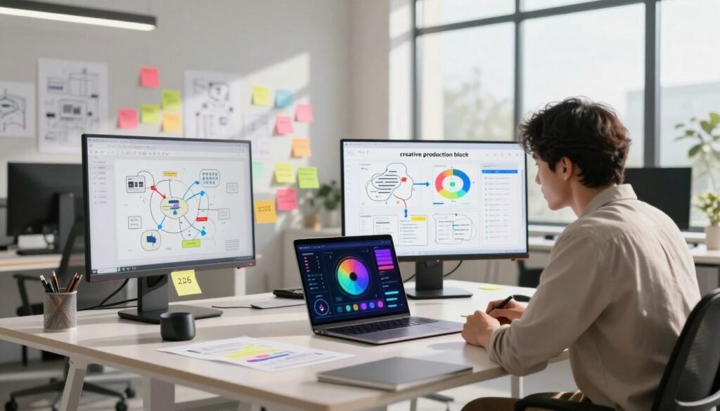 bloc de production créative