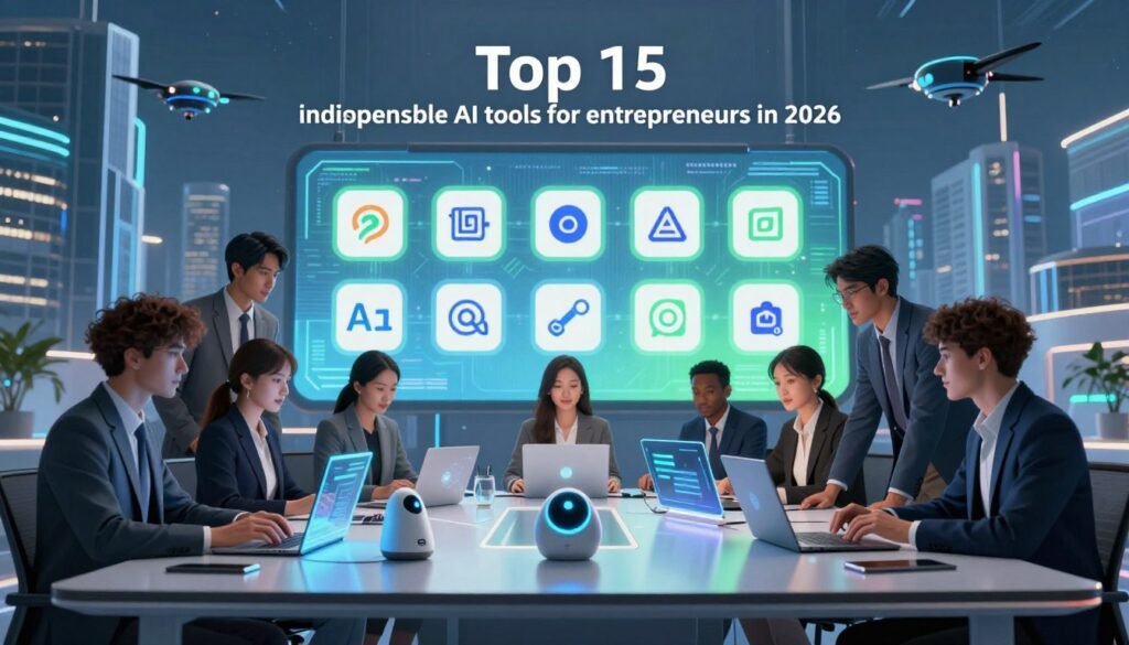 Top 15 des outils IA indispensables pour entrepreneurs en 2026